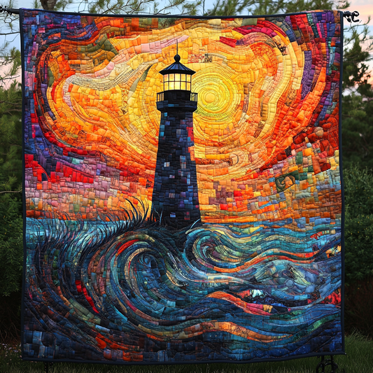 Radiant Waves Quilted Blanket - Throw (55" x 60")