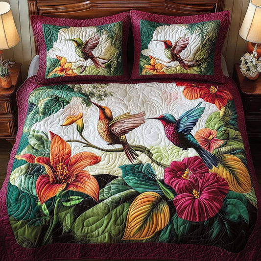 Rainbow Wings 3-Piece Quilted Bedding Set - Single (59" x 70")