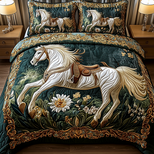 Regal Ride 3-Piece Quilted Bedding Set - Single (59" x 70")