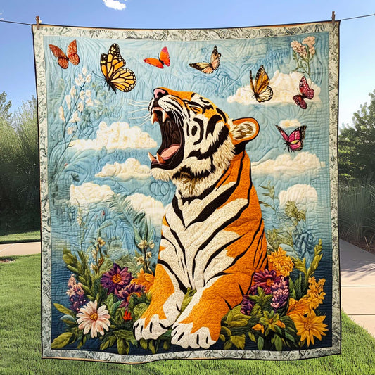 Roaring Spirit Quilted Blanket - Throw (55" x 60")
