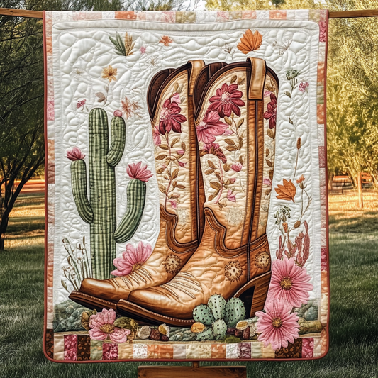 Rodeo Reflections Quilted Blanket - Throw (55" x 60")