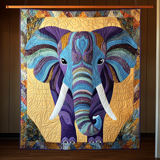 Royal Tusk Quilted Blanket - Throw (55" x 60")