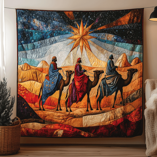 Journey of the Magi Quilted Blanket - Throw (55" x 60")