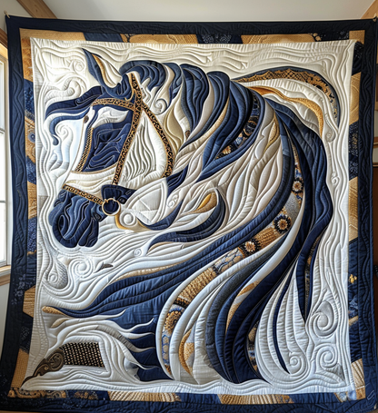 Throw (55'' x 60'') /Royal Knight's Steed Quilted Blanket