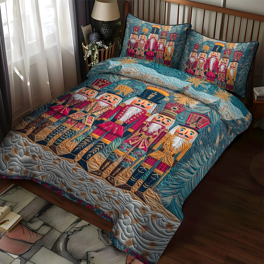 Royal Nutcracker 3-Piece Quilted Bedding Set - Single (59" x 70")