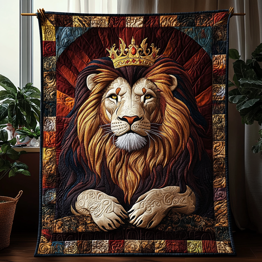 Royal Proud Lion Quilted Blanket - Baby (30" x 40")