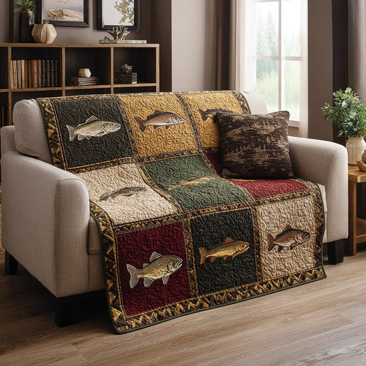 Rustic Angler Patch Quilted Blanket - Baby (30" x 40") - Pack 1