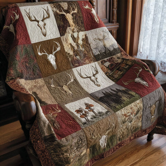 Rustic Antler Woods Quilted Blanket - Baby (30" x 40") - Pack 1