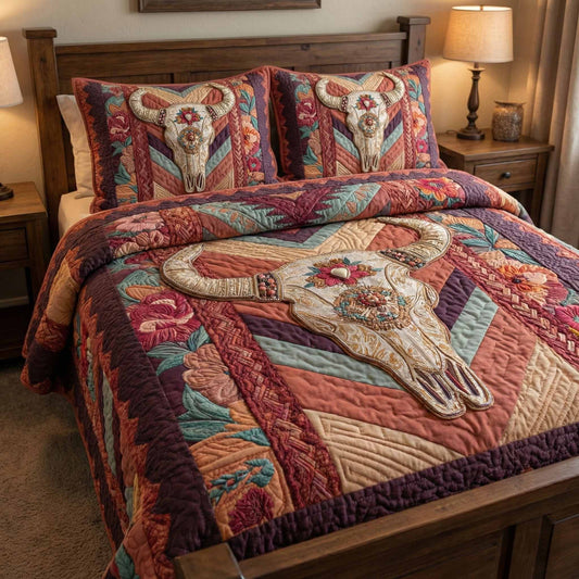 Rustic Horizon 3-Piece Quilted Bedding Set - Single (59" x 70")