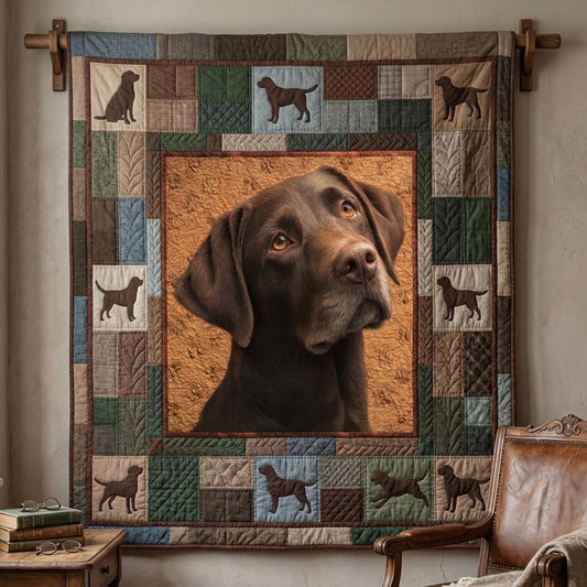 Rustic Labrador Quilted Blanket - Baby (30" x 40") - Pack 1