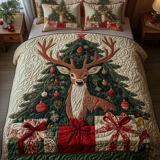 Rustic Retreat 3-Piece Quilted Bedding Set - Single (59" x 70")