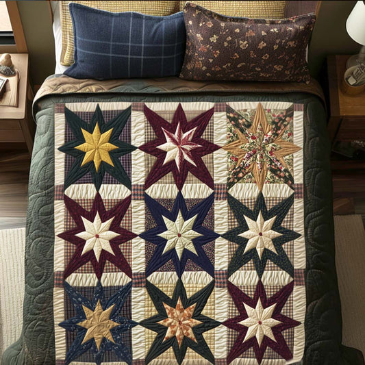 Rustic Starburst 3-Piece Quited Bedding Set - Single (59" x 70")