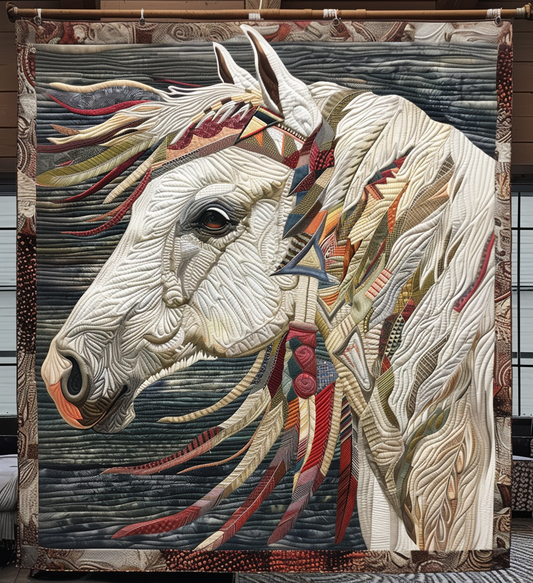 Sacred Hooves Quilted Blanket - Throw (55" x 60")