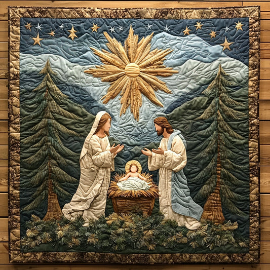 Sacred Journey Quilted Blanket - Throw (55" x 60")