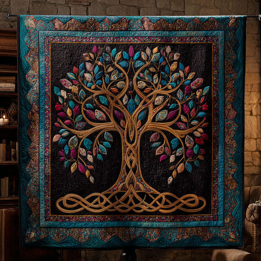 Sacred Tree Quilted Blanket - Baby (30" x 40") - Pack 1