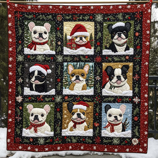 Santa Helpers Quilted Blanket - Throw (55" x 60")