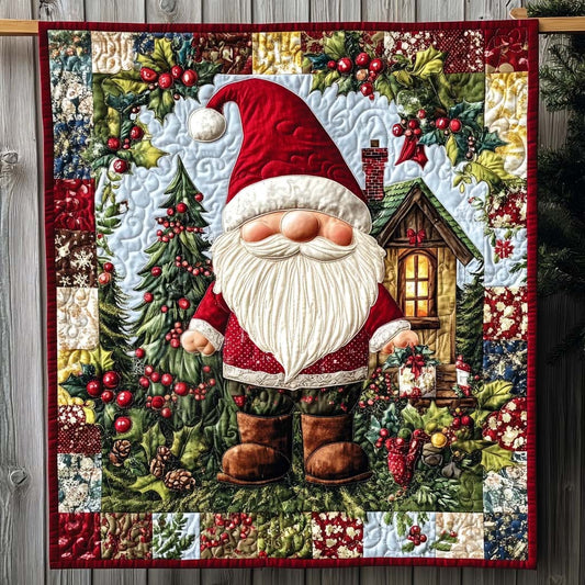 Santa Warmth Quilted Blanket - Throw (55" x 60")