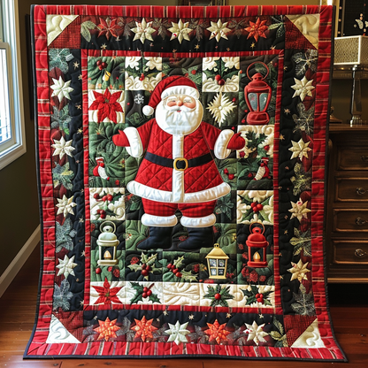 Throw (55'' x 60'') /Santa's Workshop Quilted Blanket