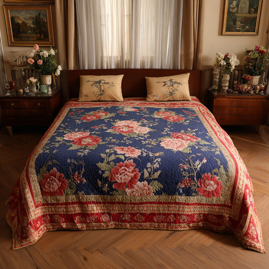 Sapphire Buta Quilted Blanket - Baby (30" x 40") - Pack 1