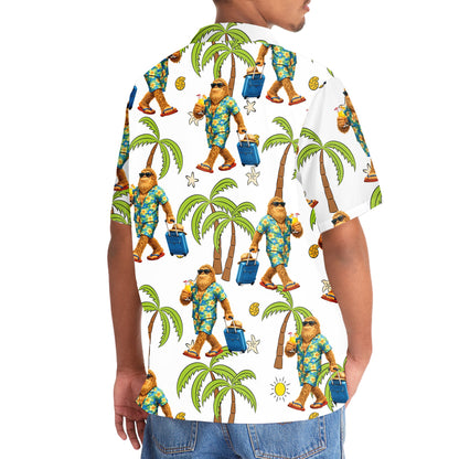 Sasquatch Summer Vacation Hawaiian Shirt - 3XL - hawaiian shirt