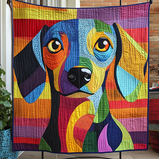 Sausage Stroll Quilted Blanket - Throw (55" x 60")