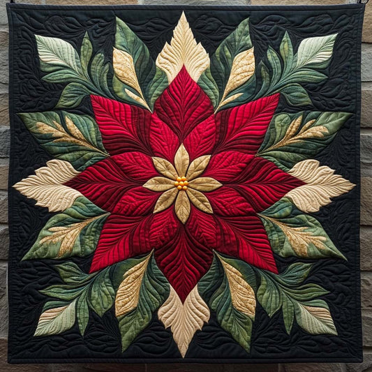 Scarlet Glow Quilted Blanket - Throw (55" x 60")