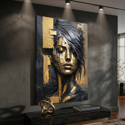Abstract Sculpted Portrait