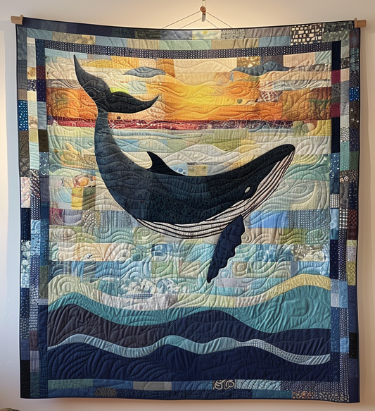 Sea Giant's Journey Quilted Blanket - Throw (55" x 60")