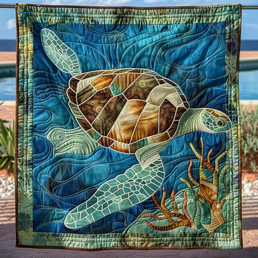 Sea Wanderer Quilted Blanket - Throw (55" x 60")