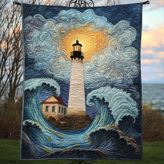 Sea Breeze Beacon Quilted Blanket - Throw (55" x 60")