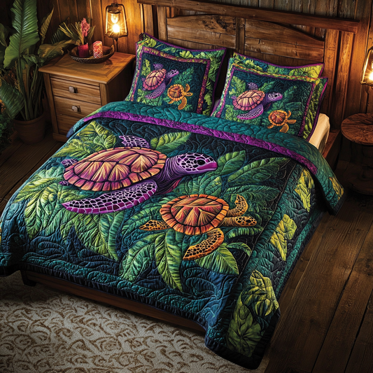 Seaside Serenity 3-Piece Quilted Bedding Set - Single (59" x 70")