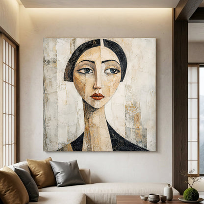 Serene Gaze - canvas