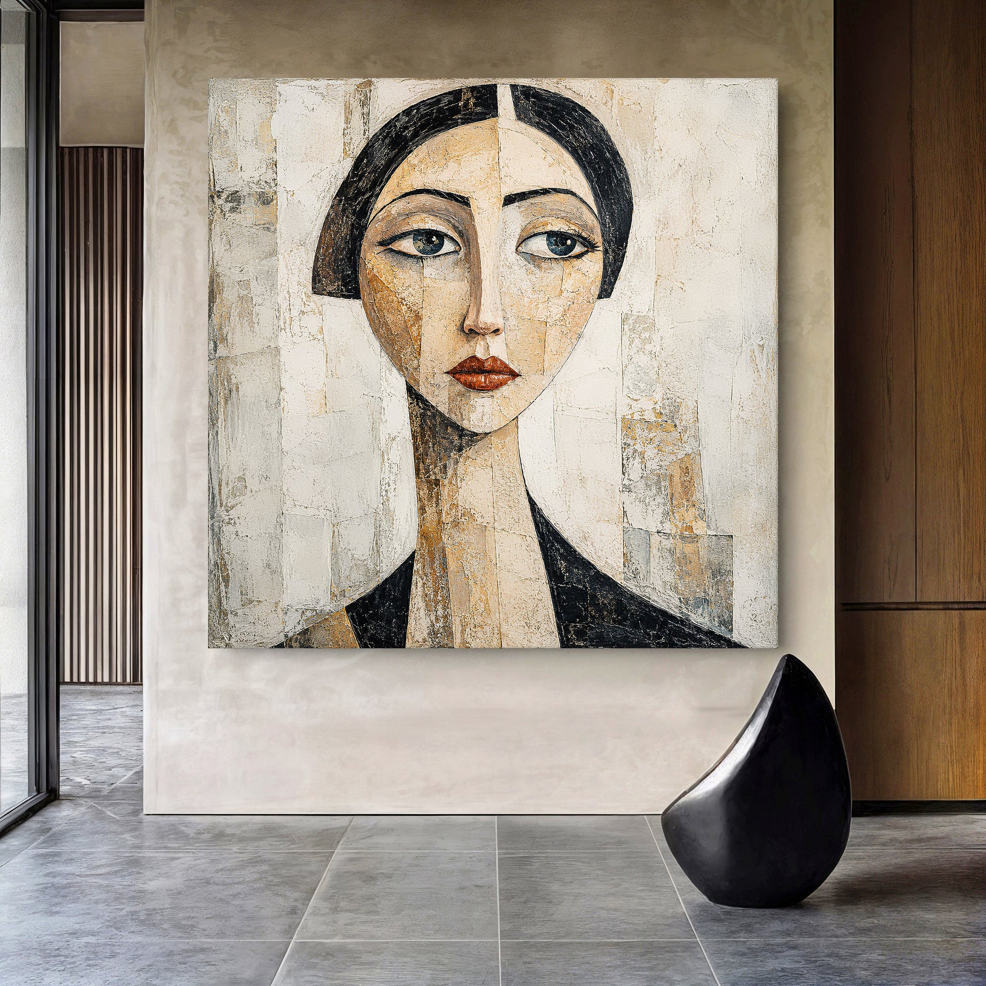 Serene Gaze - canvas