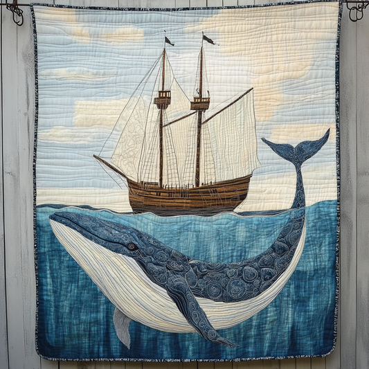 Serene Seas Quilted Blanket - Throw (55" x 60")