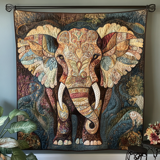 Serengeti Giants Quilted Blanket - Throw (55" x 60")