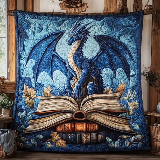 Serpent Scroll Quilted Blanket - Throw (55" x 60")