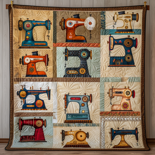 Sewing Enthusiast Quilted Blanket - Throw (55" x 60")