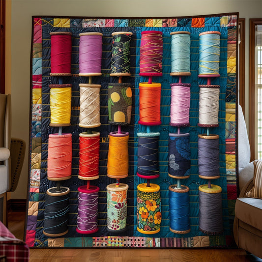 Sewing Studio Quilted Blanket - Throw (55" x 60")