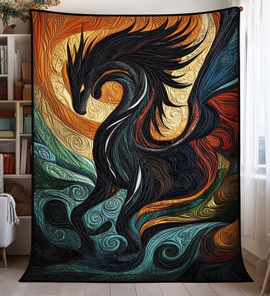 Shadow Myth Quilted Blanket - Throw (55" x 60")