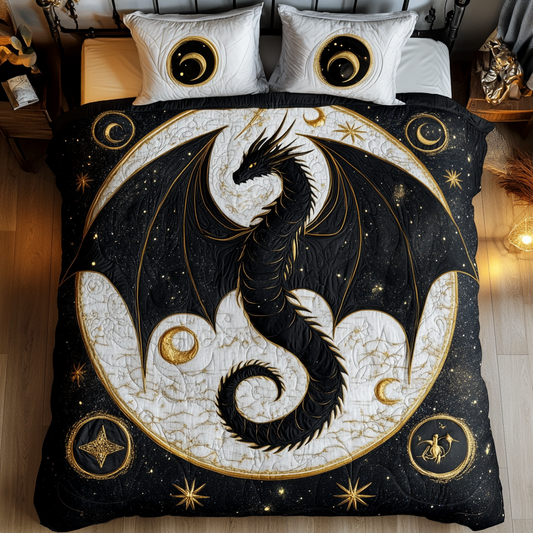 Shadow Scales 3-Piece Quilted Bedding Set - Single (59" x 70")