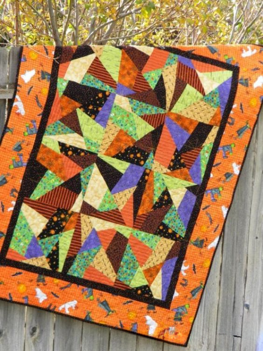 Shadowy Figures Quilted Blanket - Throw (55" x 60")