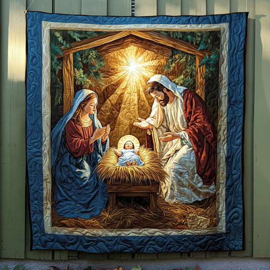 Shepherd Blessing Quilted Blanket - Throw (55" x 60")