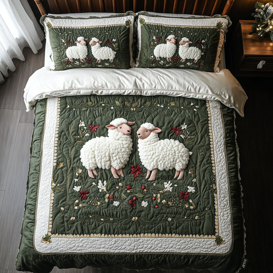 Shepherd Dream 3-Piece Quilted Bedding Set - Single (59" x 70")