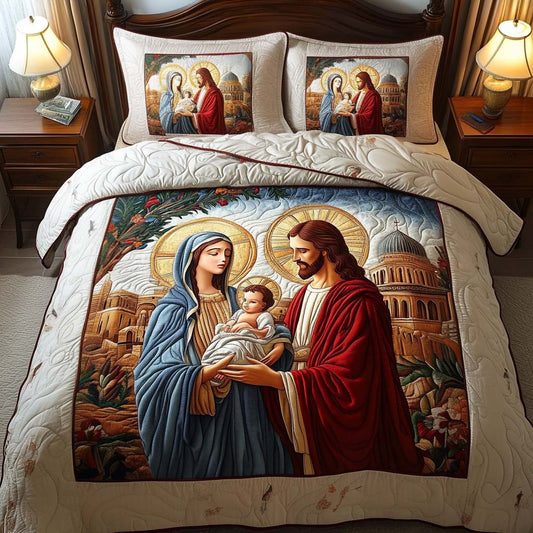 Shepherd Watch 3-Piece Quilted Bedding Set - Single (59" x 70")
