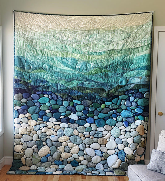 Shoreline Serenity Quilted Blanket - Throw (55" x 60")