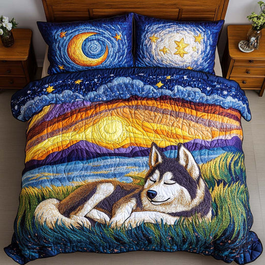 Siberian Echo 3-Piece Quilted Bedding Set - Single (59" x 70")