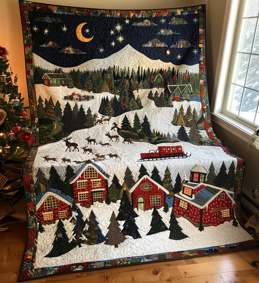 Silent Night Quilted Blanket - Throw (55" x 60")