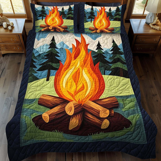 Silent Creek 3-Piece Quilted Bedding Set - Single (59" x 70")