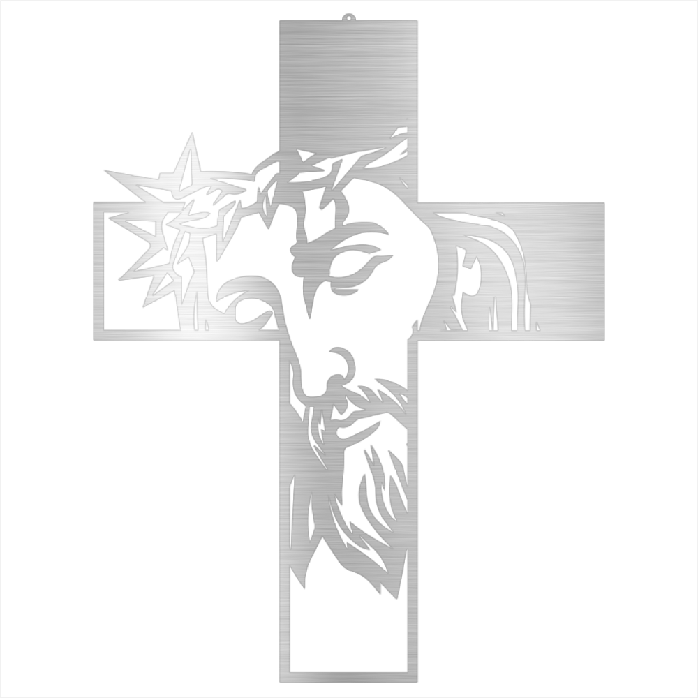 Jesus Black Metal Cross Sign