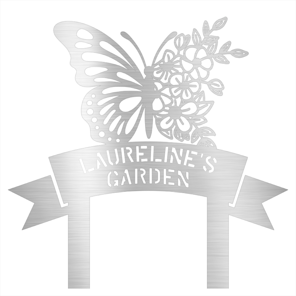 Custom Garden Name  Steel Wall Decor 3